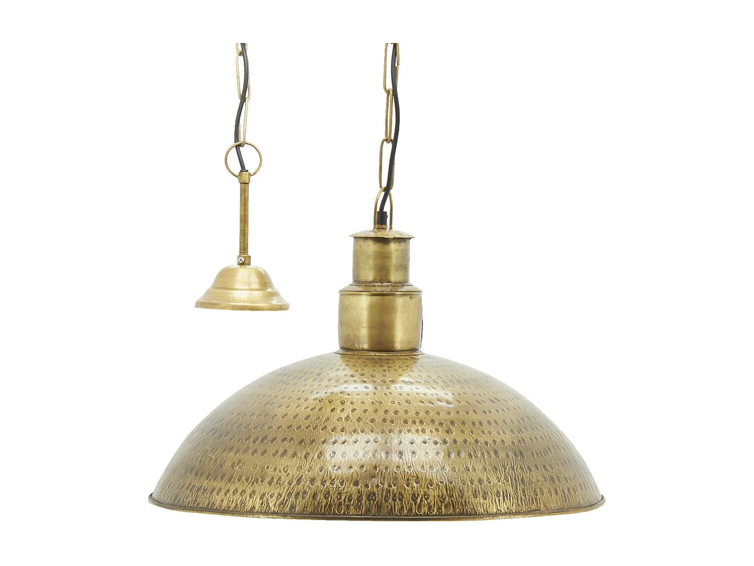 Sospensione industriale in metallo martellato Diametro 53 cm