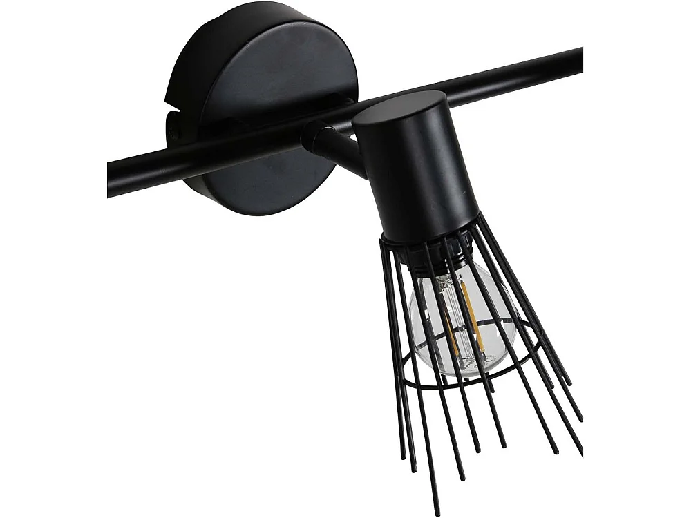 Pico verlichting wandlamp 24x15x15cm staal zwart.