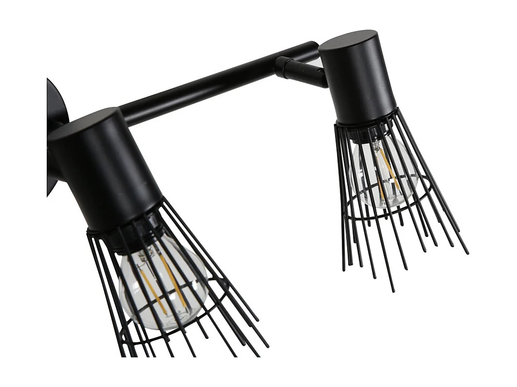 Pico verlichting wandlamp 24x15x15cm staal zwart.