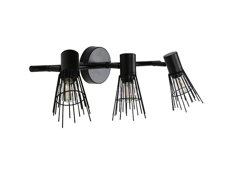 Pico verlichting wandlamp 24x15x15cm staal zwart.