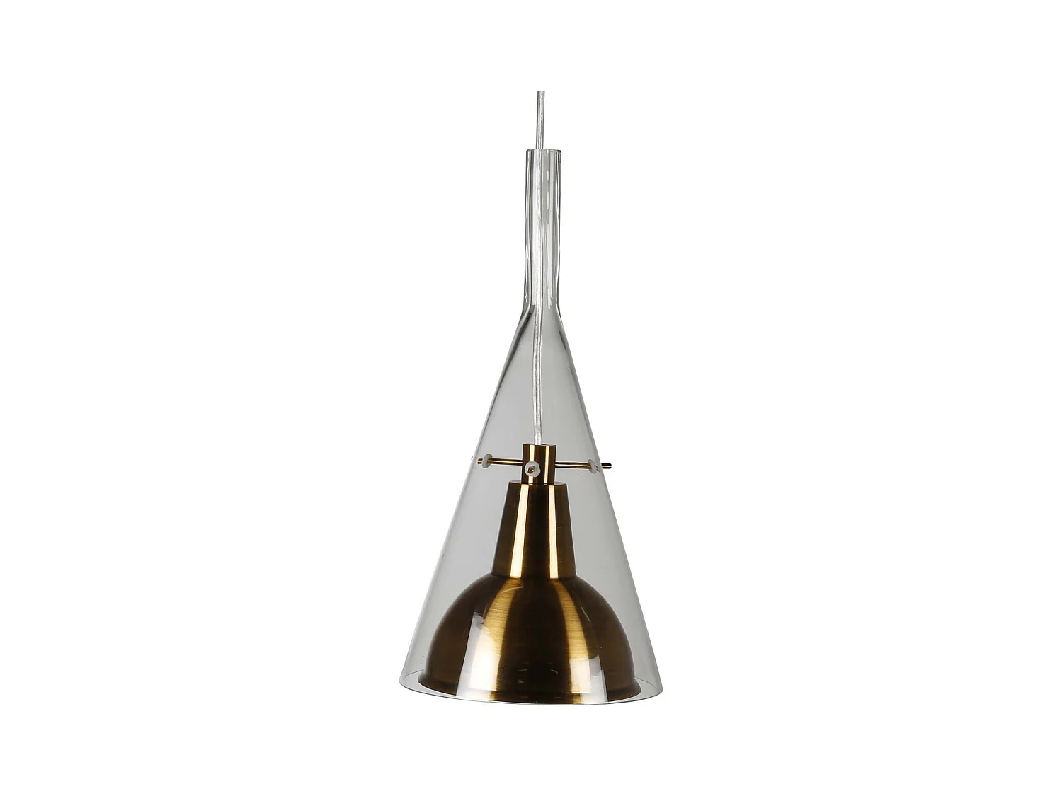 Lampe Suspension Design "Sirius" 40cm Or