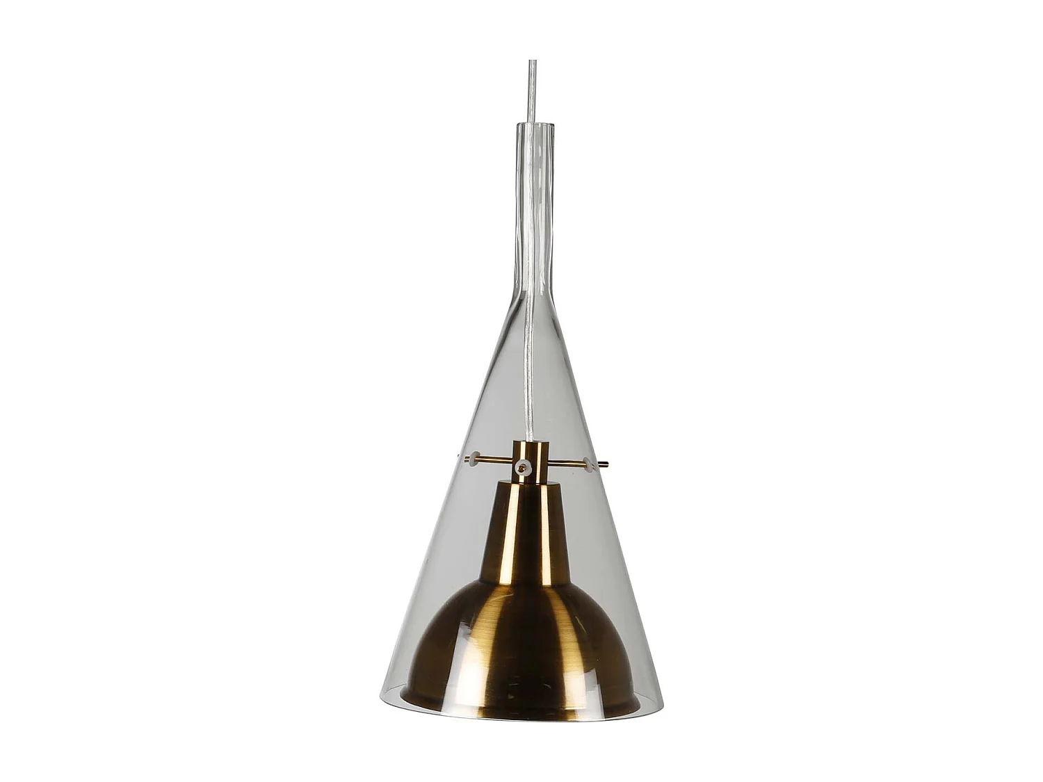 Lampe Suspension Design "Sirius" 40cm Or