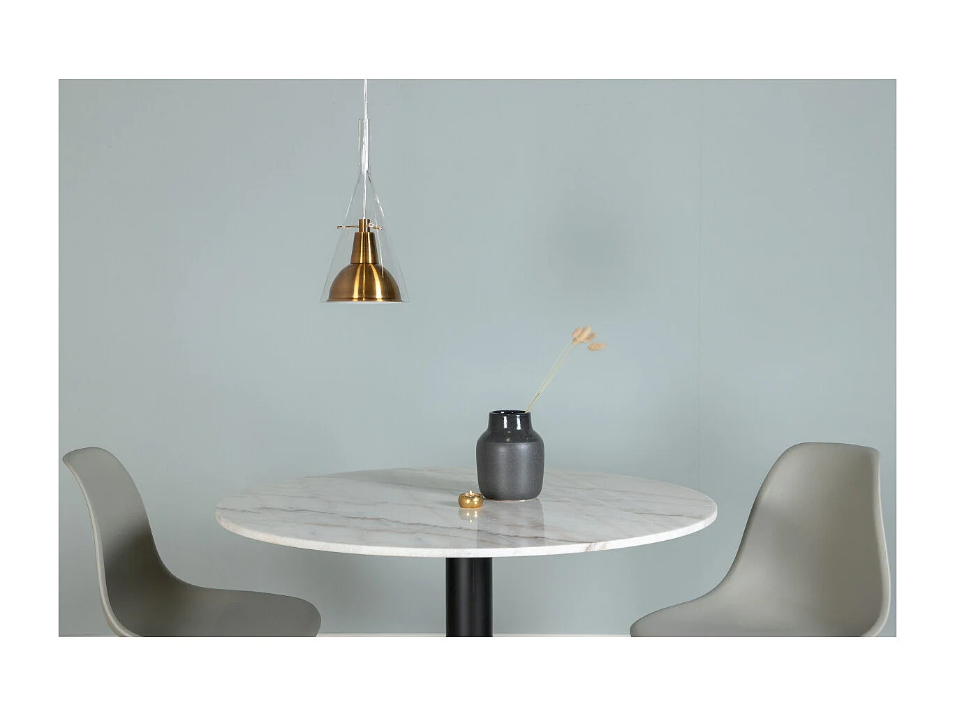 Lampe Suspension Design "Sirius" 40cm Or