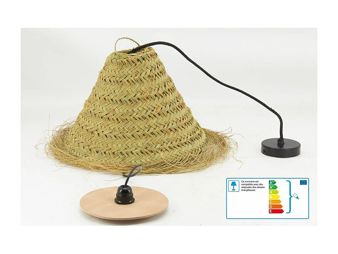 Paralume in giunco Ø 30 - H 35 cm