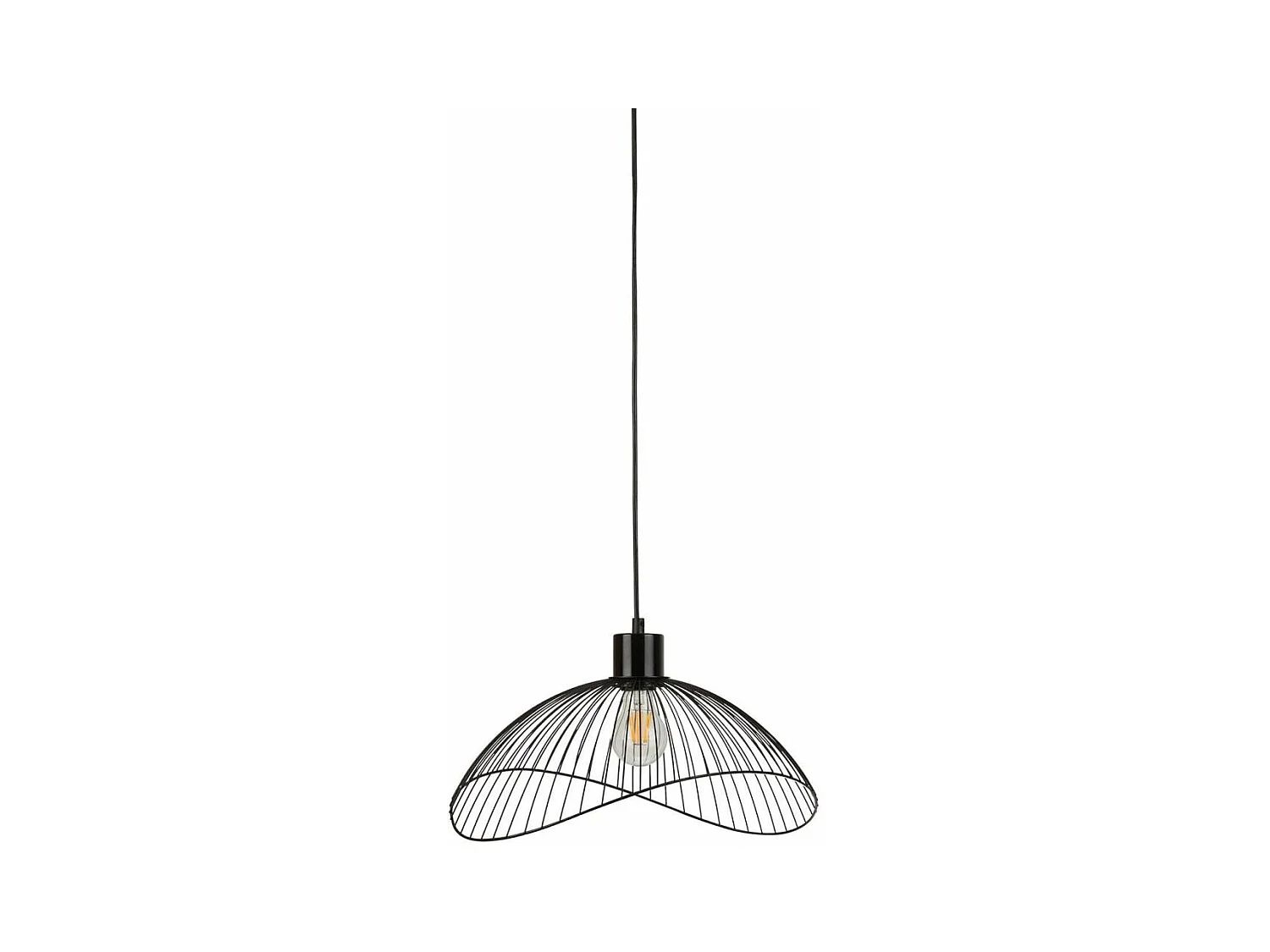 Lampe Suspension Design "Elsa" 40cm Noir