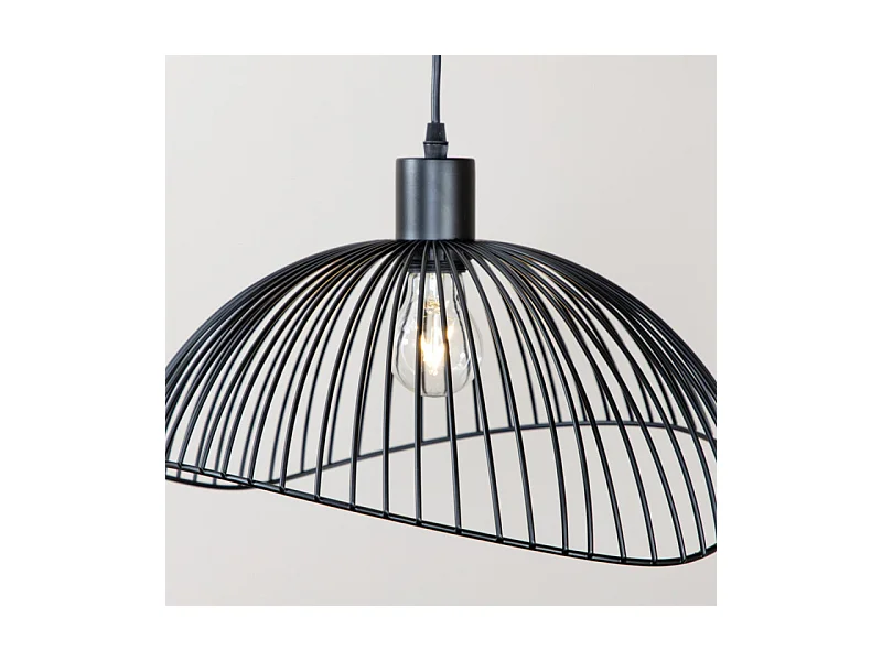 Lampe Suspension Design "Elsa" 40cm Noir