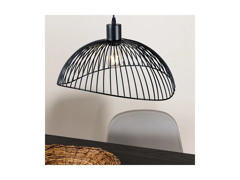 Lampe Suspension Design "Elsa" 40cm Noir