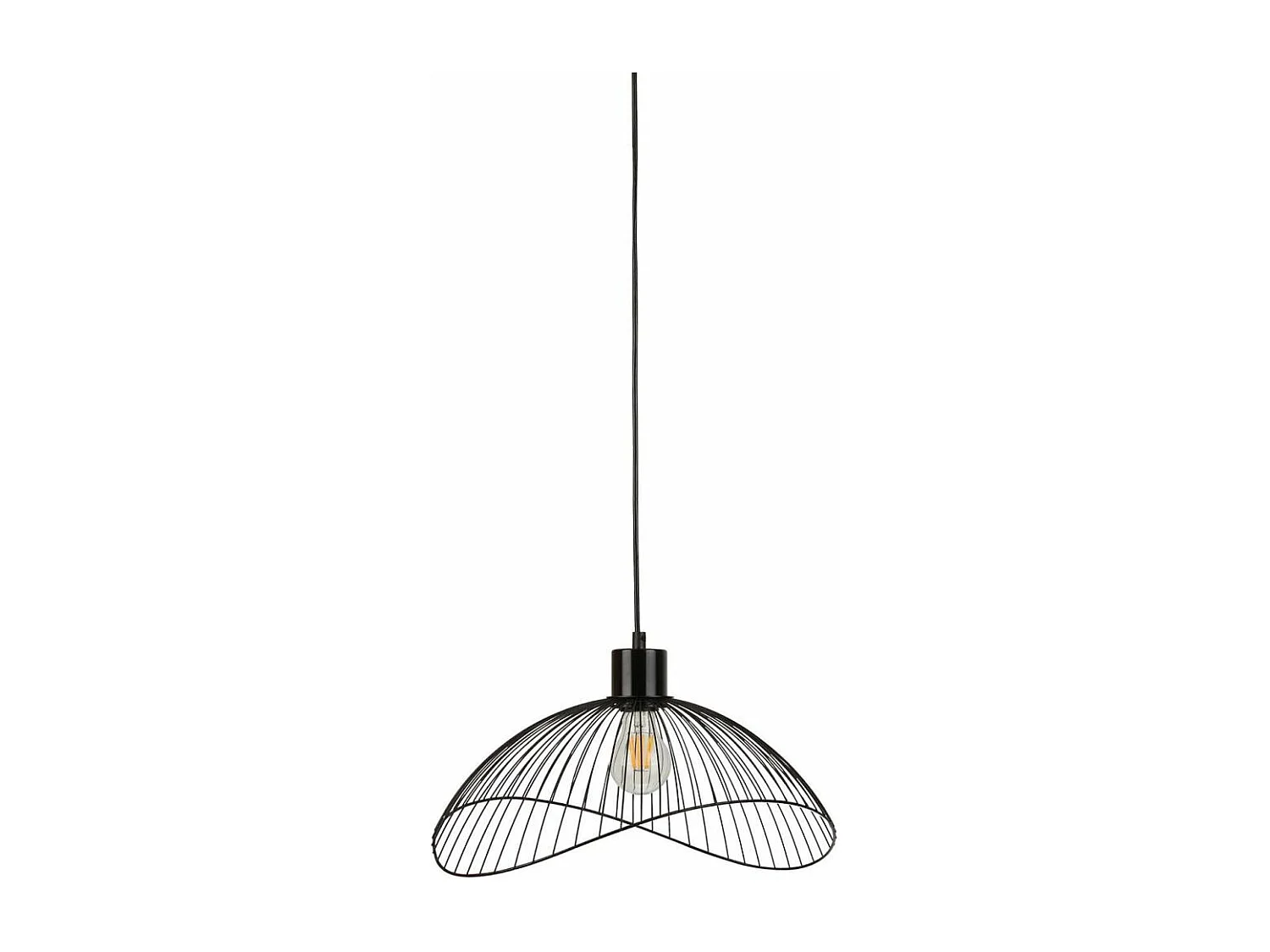Lampe Suspension Design "Elsa" 40cm Noir