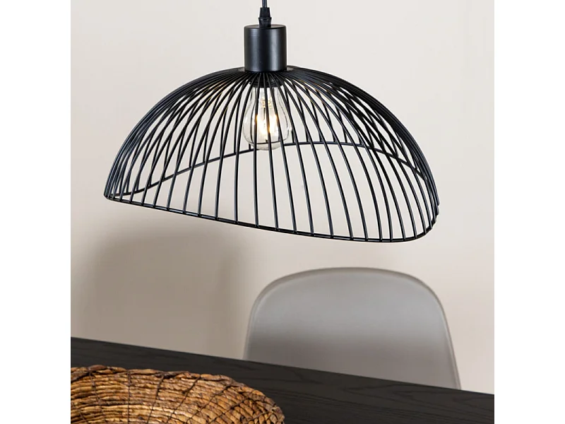 Lampe Suspension Design "Elsa" 40cm Noir