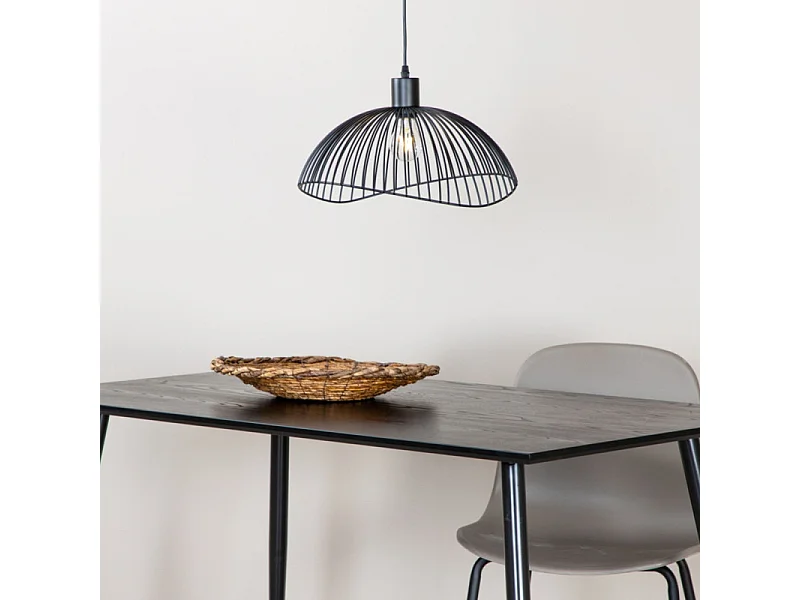 Lampe Suspension Design "Elsa" 40cm Noir