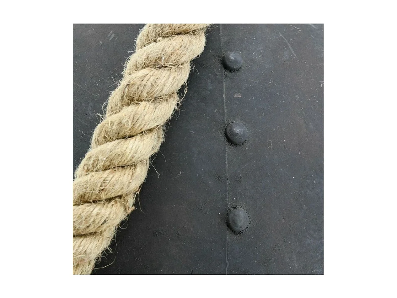 Suspension en métal antique et corde