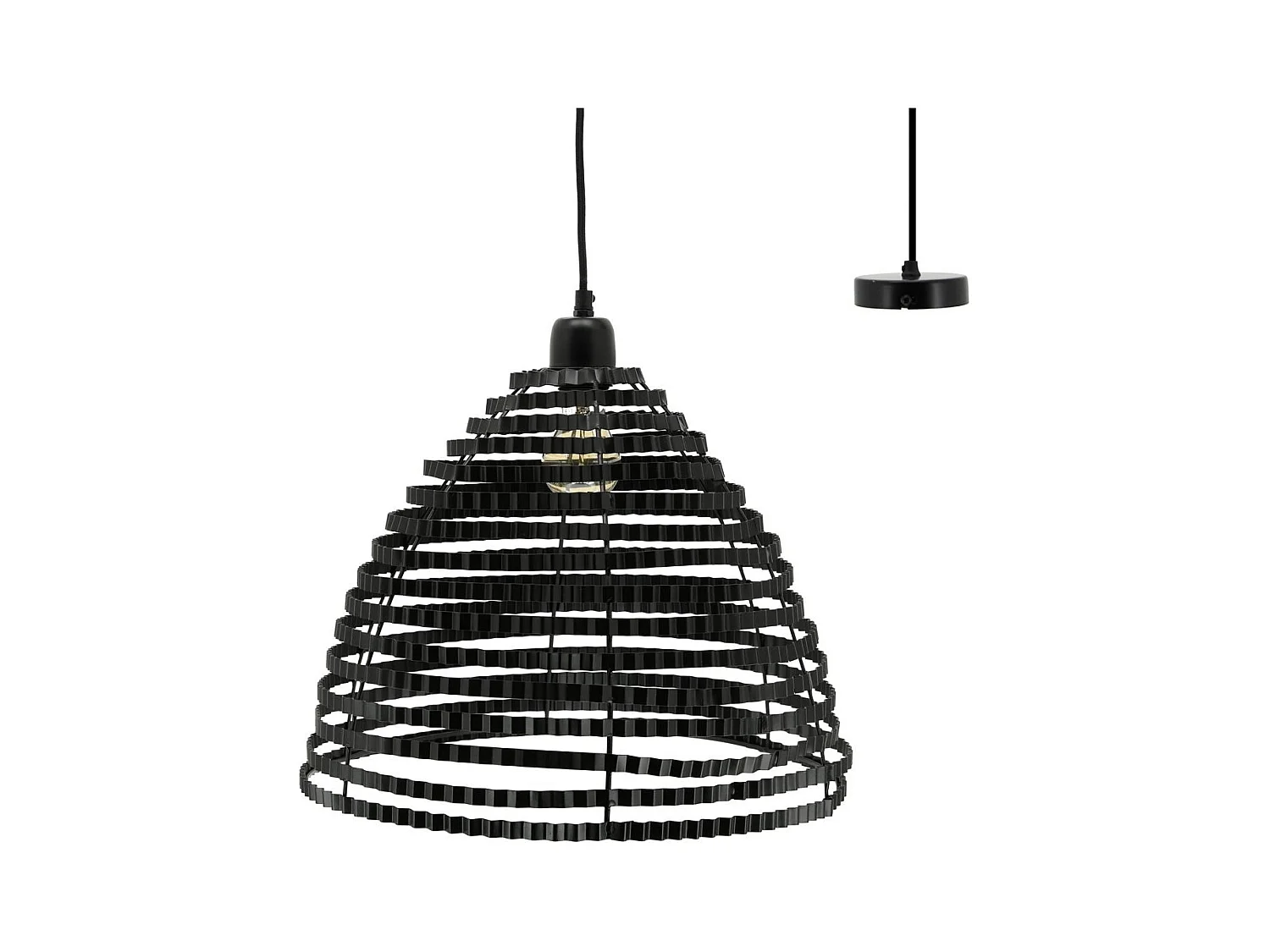 Suspension en métal accordéon