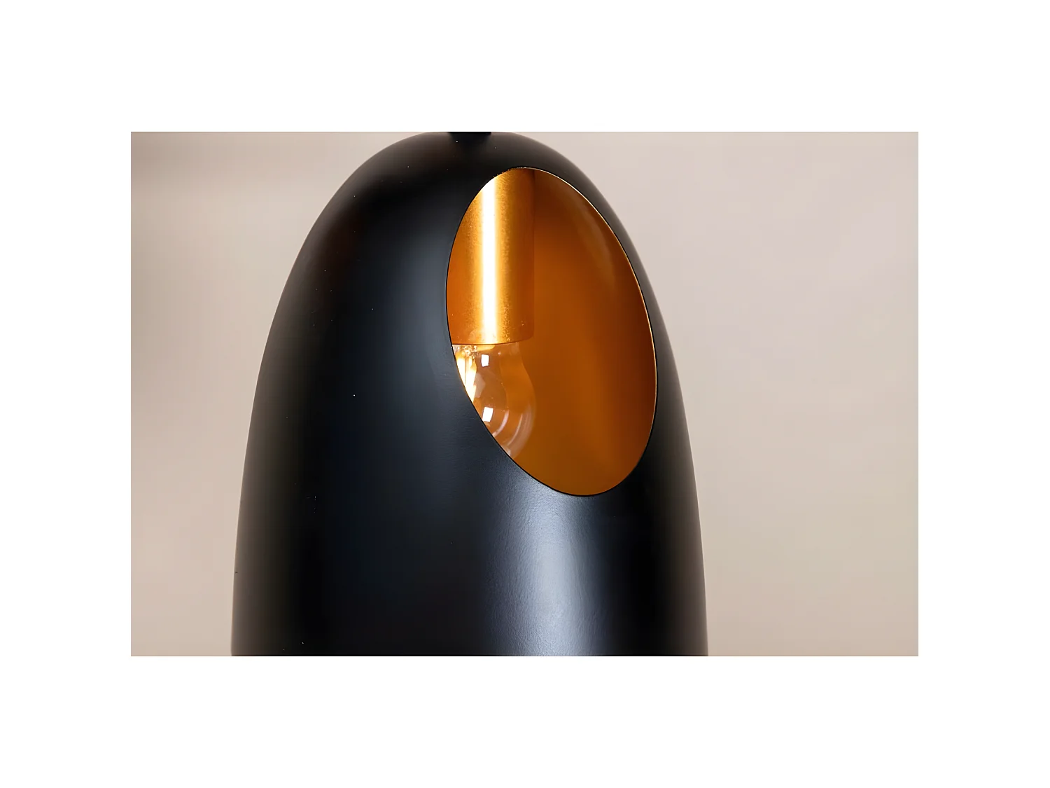 Elda verlichting hanglamp Ø40cm staal zwart, koper.