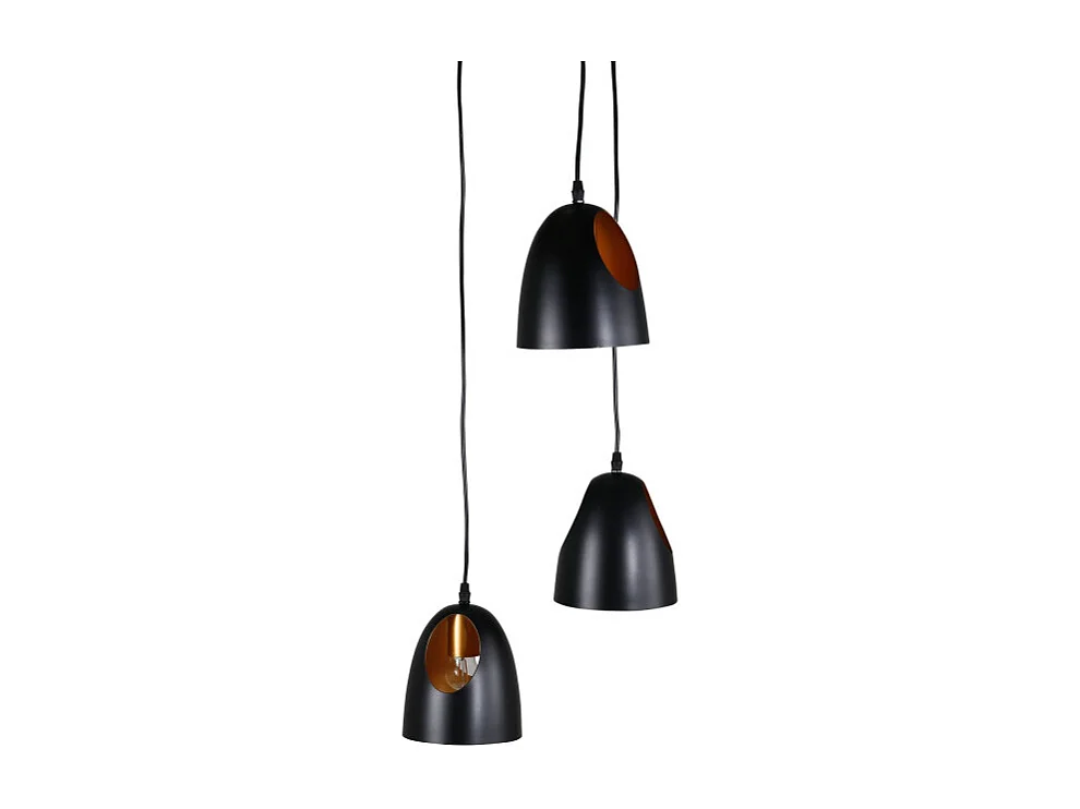 Elda verlichting hanglamp Ø40cm staal zwart, koper.