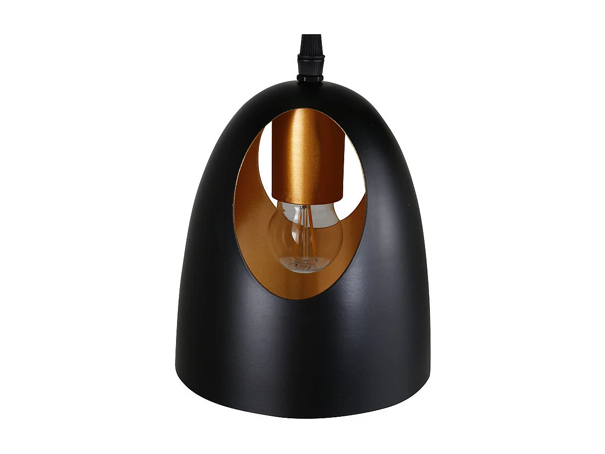 Elda verlichting hanglamp Ø40cm staal zwart, koper.