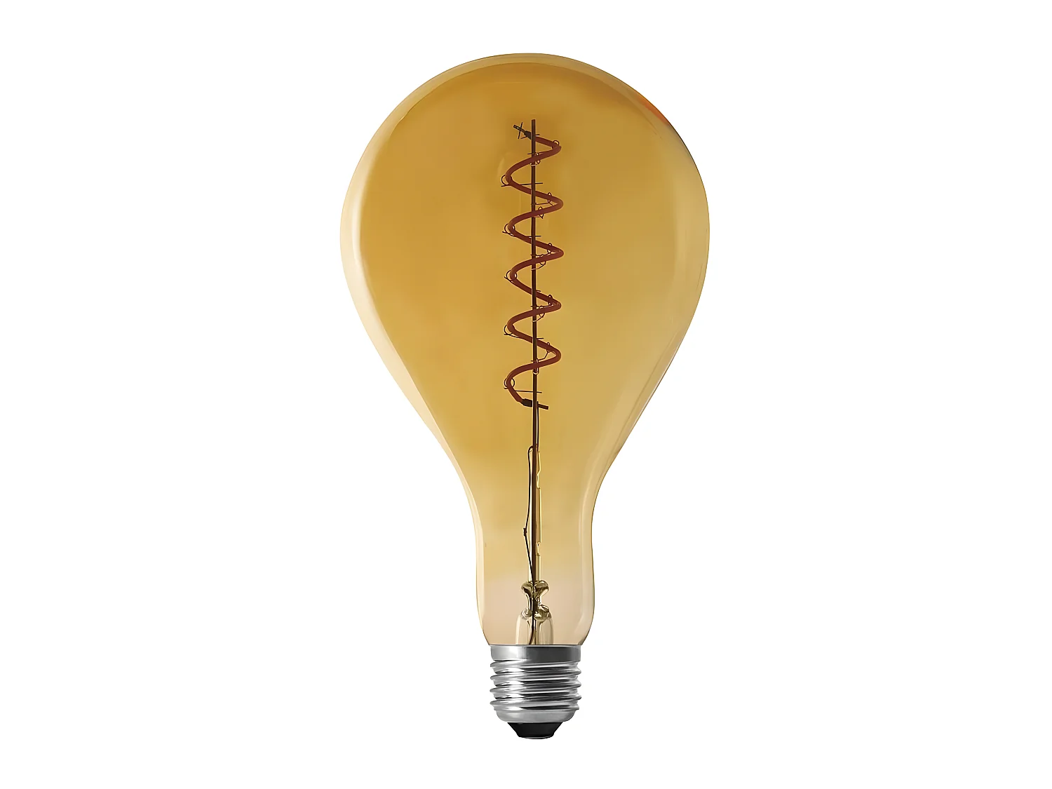 Ampoule goutte d'eau à led spirale ambrée 16 cm Unitaire