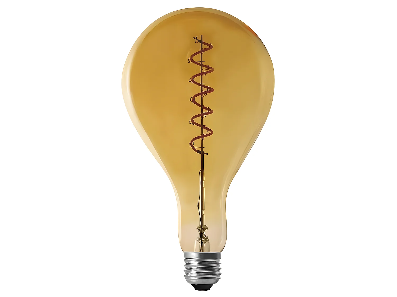 Ampoule goutte d'eau à led spirale ambrée 16 cm Unitaire