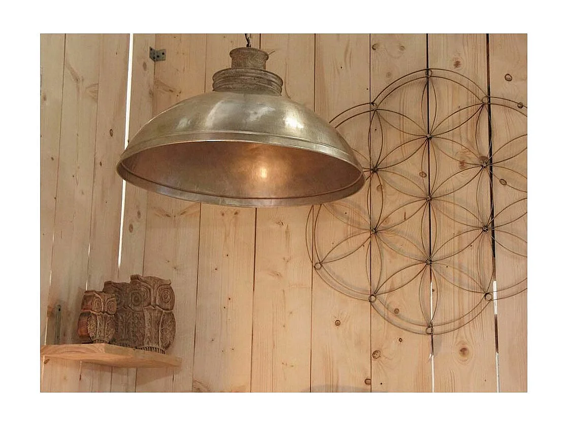 Suspension métal et bois