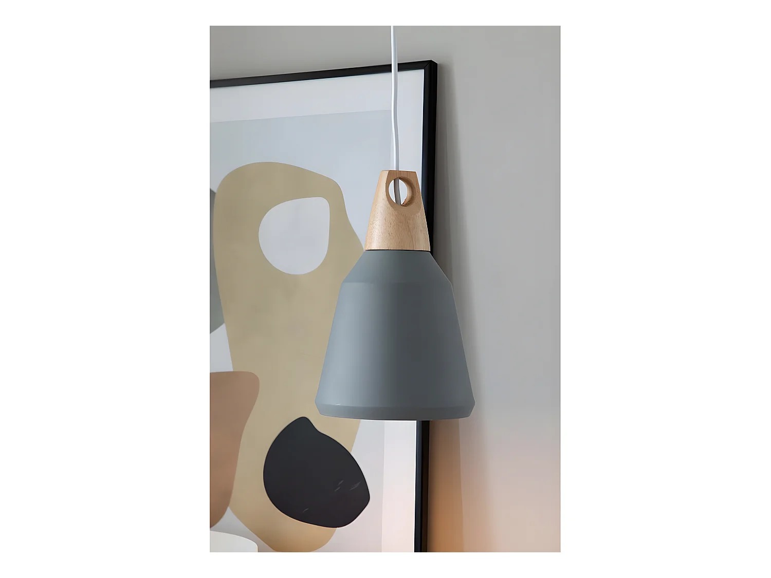 Nao verlichting hanglamp Ø16cm aluminum grijs.