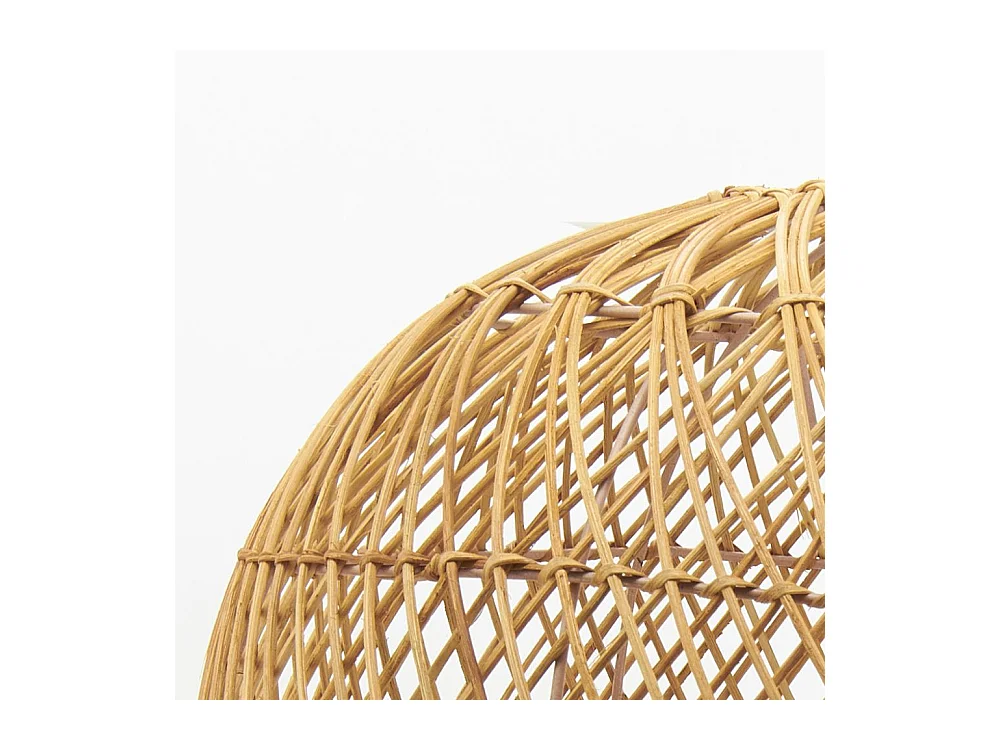 Abat-jour pour suspension boule en rotin Grand modèle