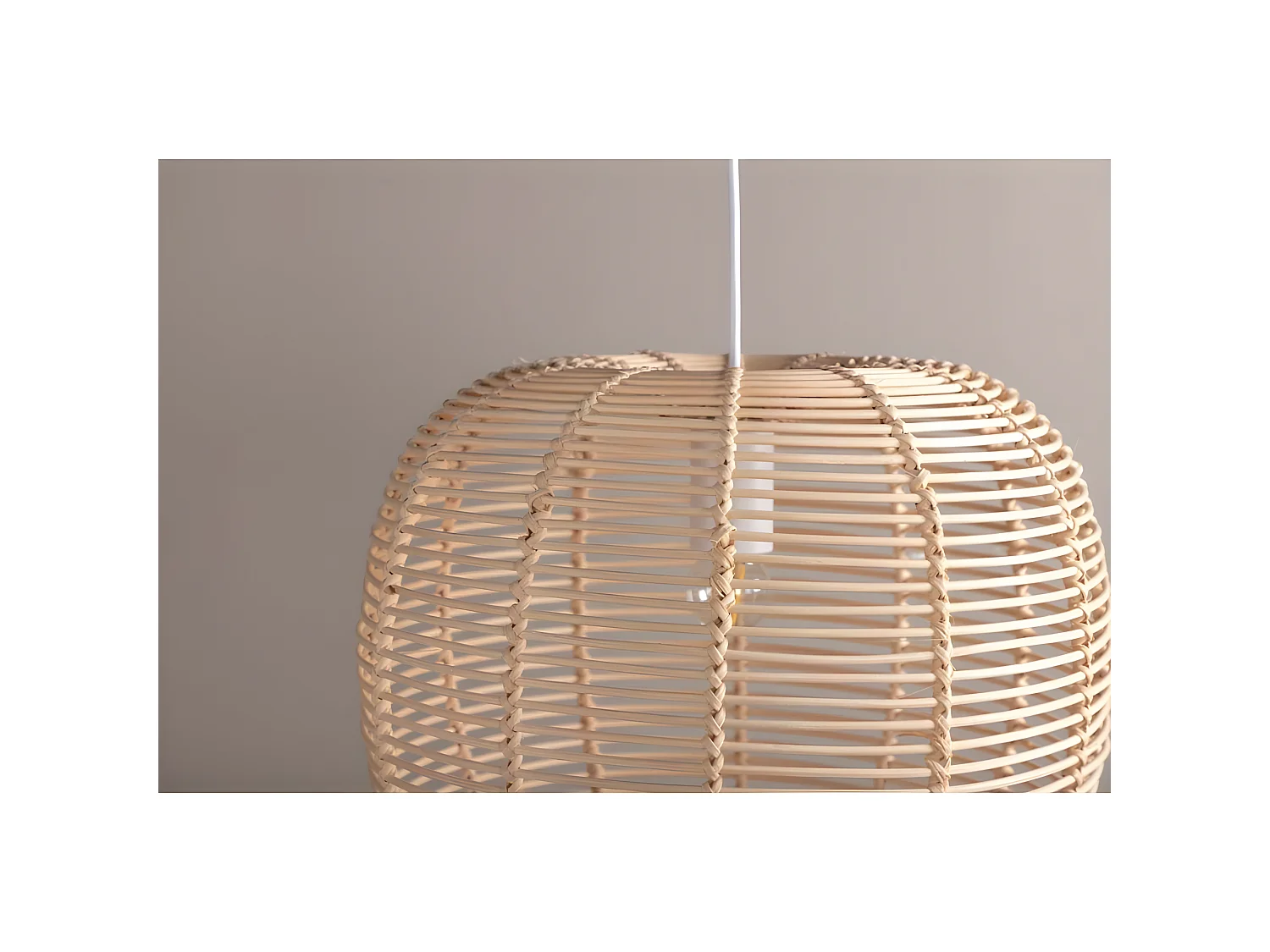 Suspension en Rotin "Fence" 41cm Naturel
