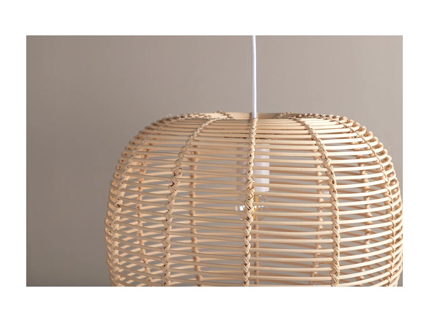 Suspension en Rotin "Fence" 41cm Naturel