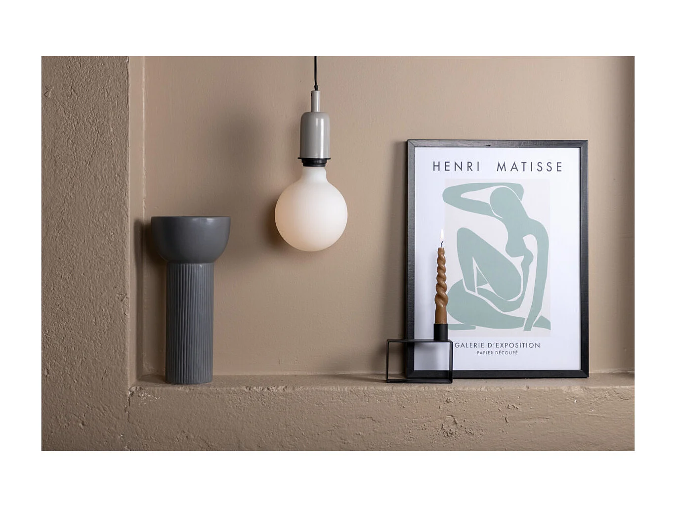 Suspension en Métal "Hang" 10cm Beige