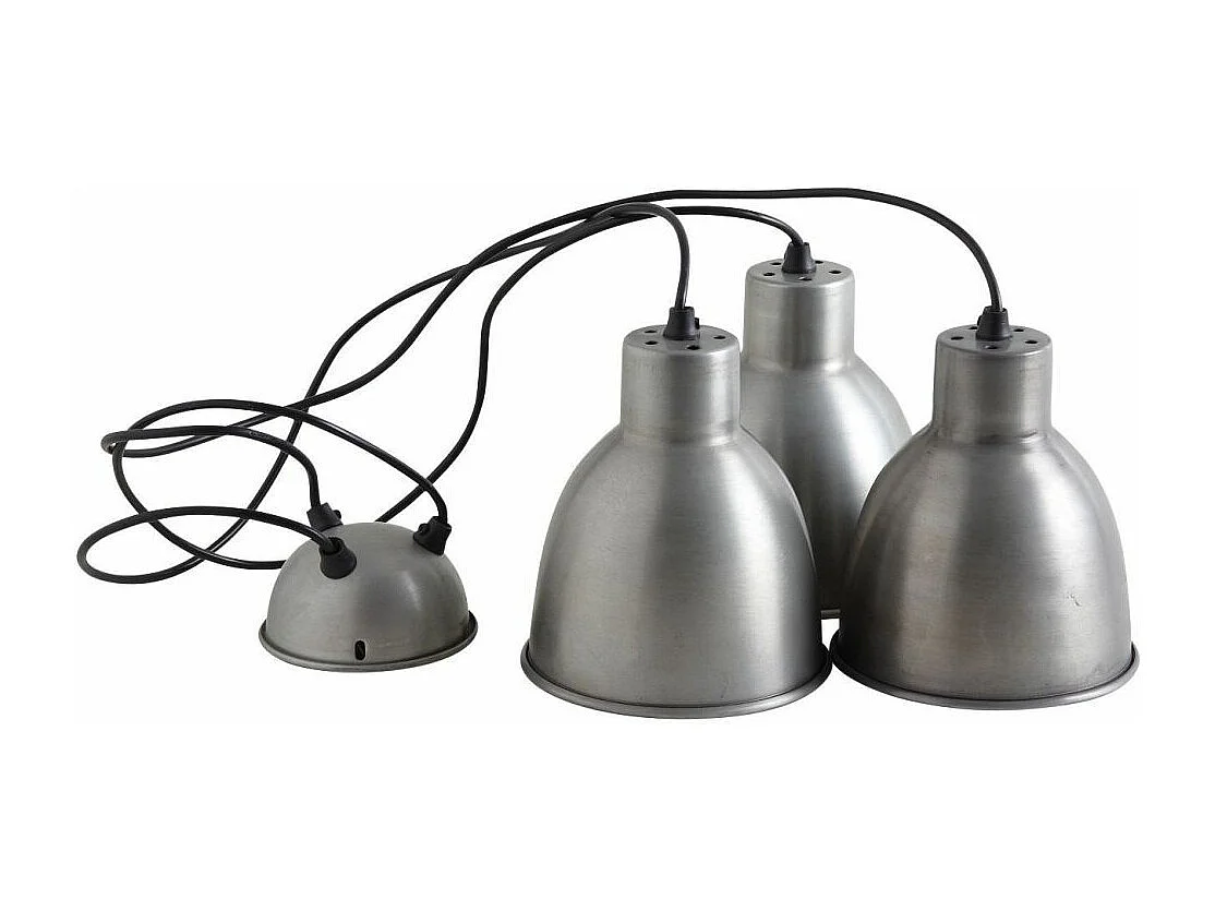 Suspension 3 lampes en zinc