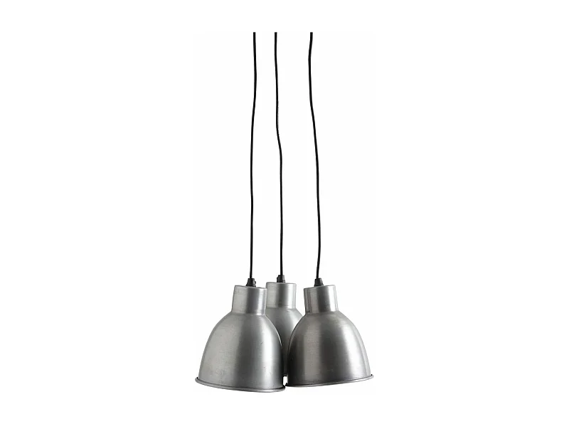 Suspension 3 lampes en zinc