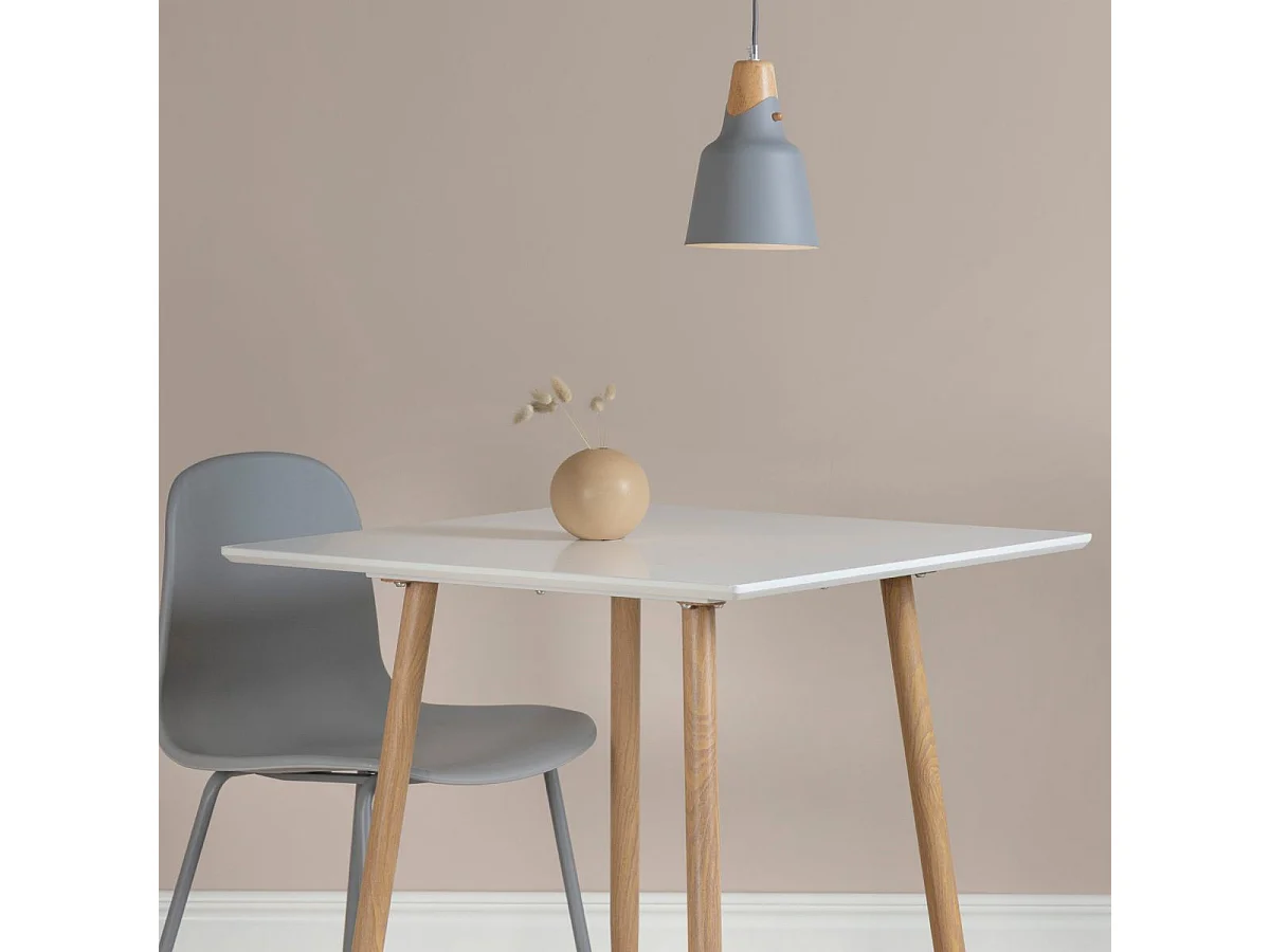 Lampe Suspension Design "Rigel" 22cm Gris Clair