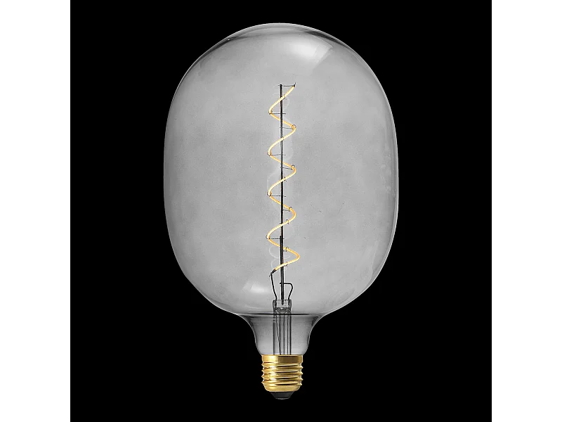 AMPOULE OVALE D180*270MM E27 SPIRAL GRIS 6W M4