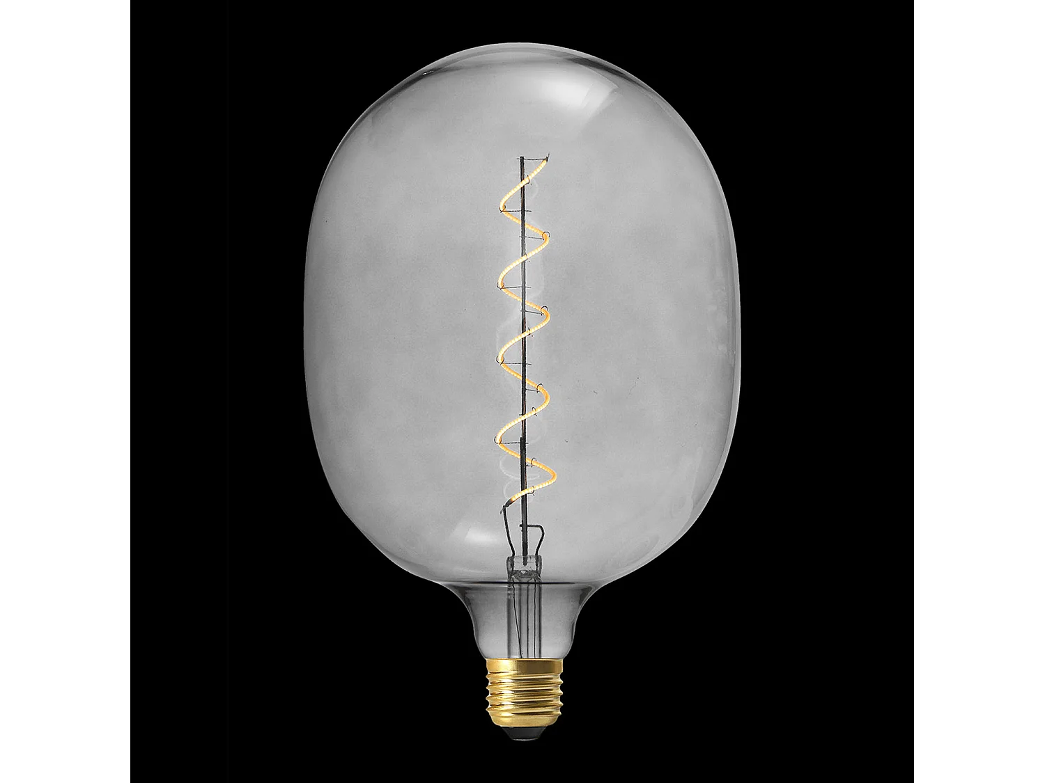 AMPOULE OVALE D180*270MM E27 SPIRAL GRIS 6W M4
