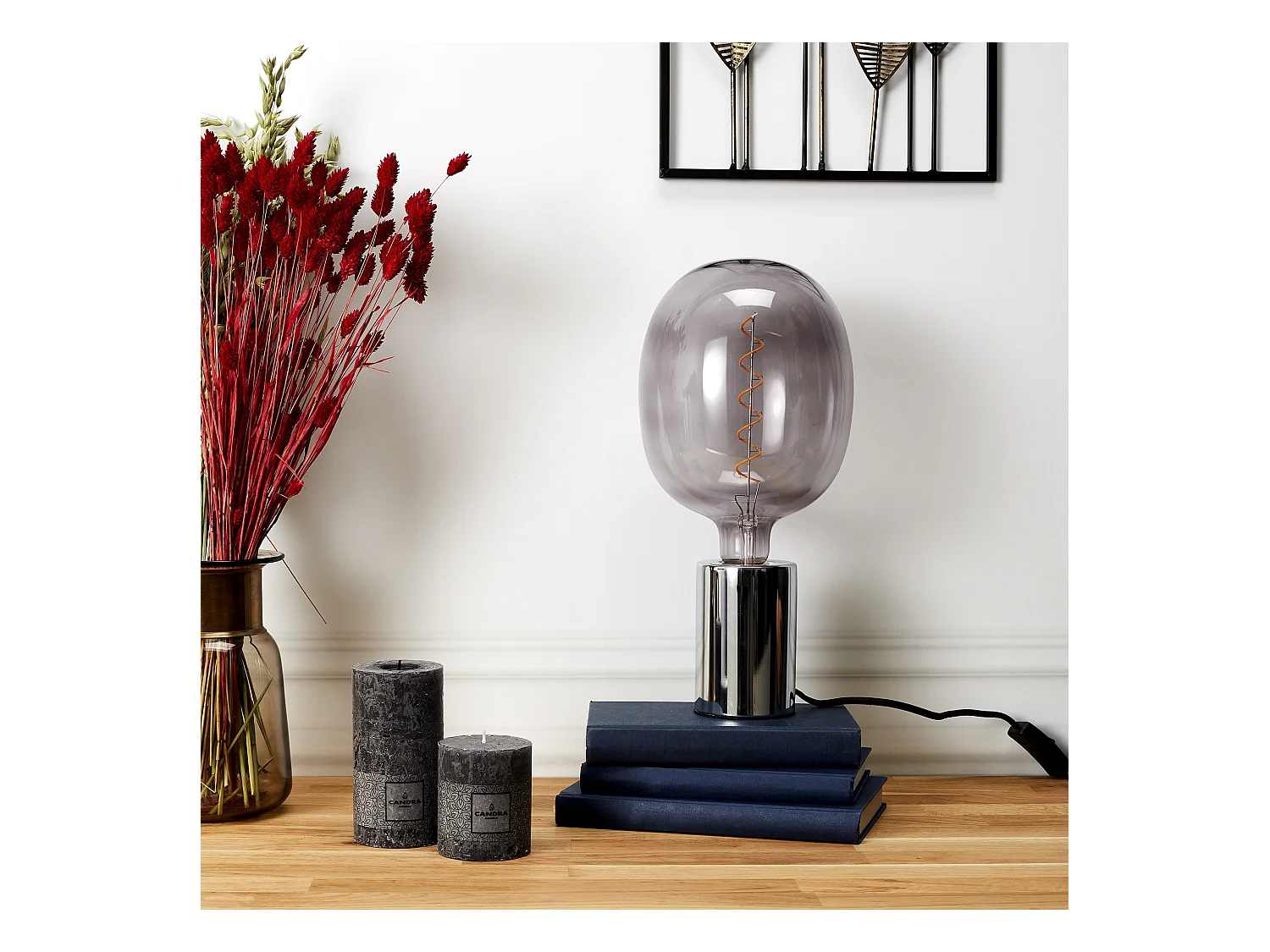 AMPOULE OVALE D180*270MM E27 SPIRAL GRIS 6W M4