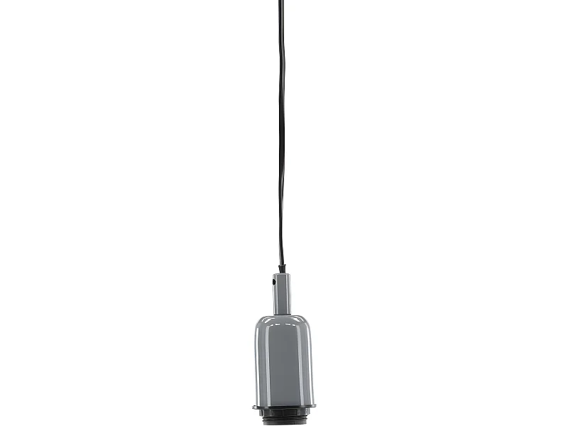 Hang verlichting hanglamp 10x10x120cm staal grijs.