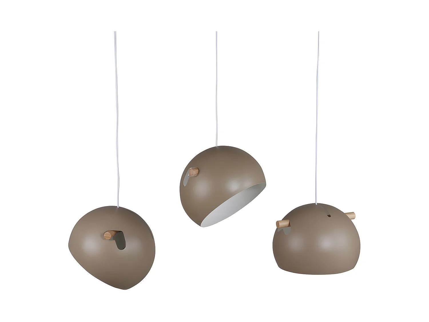 Tubbie verlichting hanglamp 97x29x22cm staal beige.