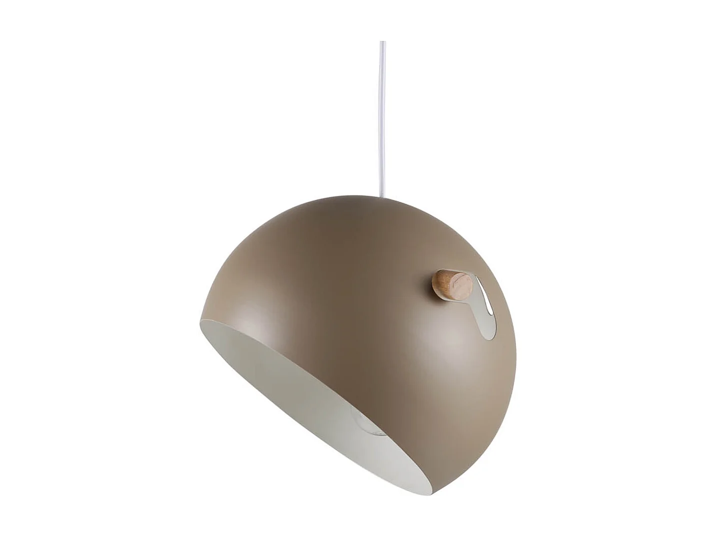 Tubbie éclairage lampe pendentif Ø29cm acier beige.