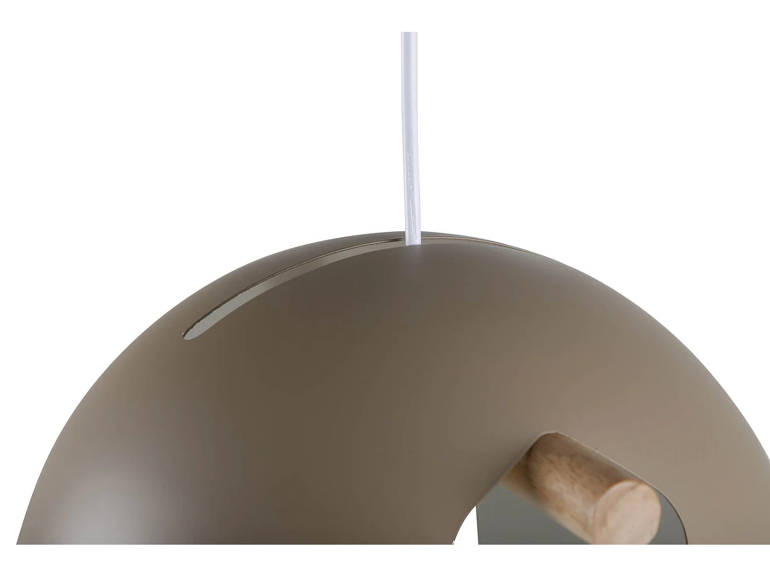 Tubbie éclairage lampe pendentif Ø29cm acier beige.