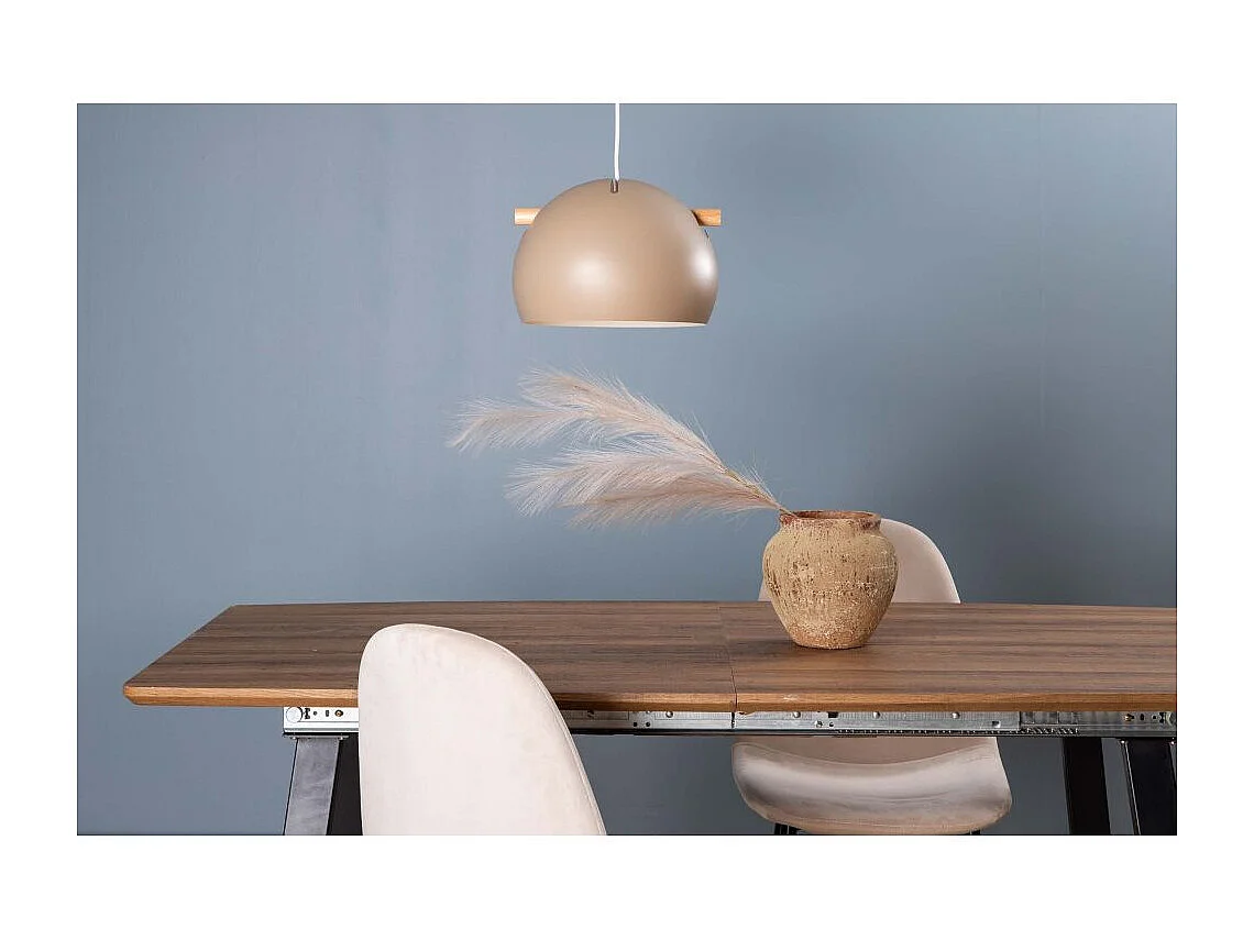 Tubbie éclairage lampe pendentif Ø29cm acier beige.
