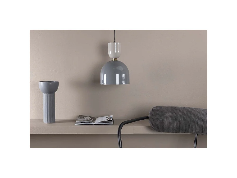 Lampe Suspension en Métal "Tim" 20cm Gris