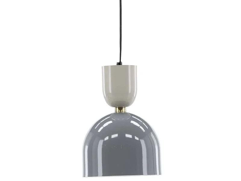 Lampe Suspension en Métal "Tim" 20cm Gris