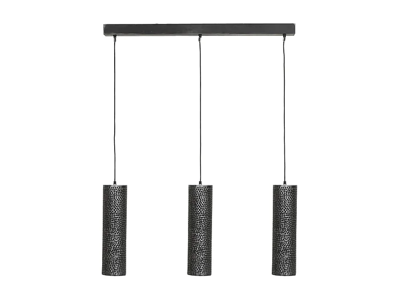 Suspension trio en métal cylindrique Linéaire