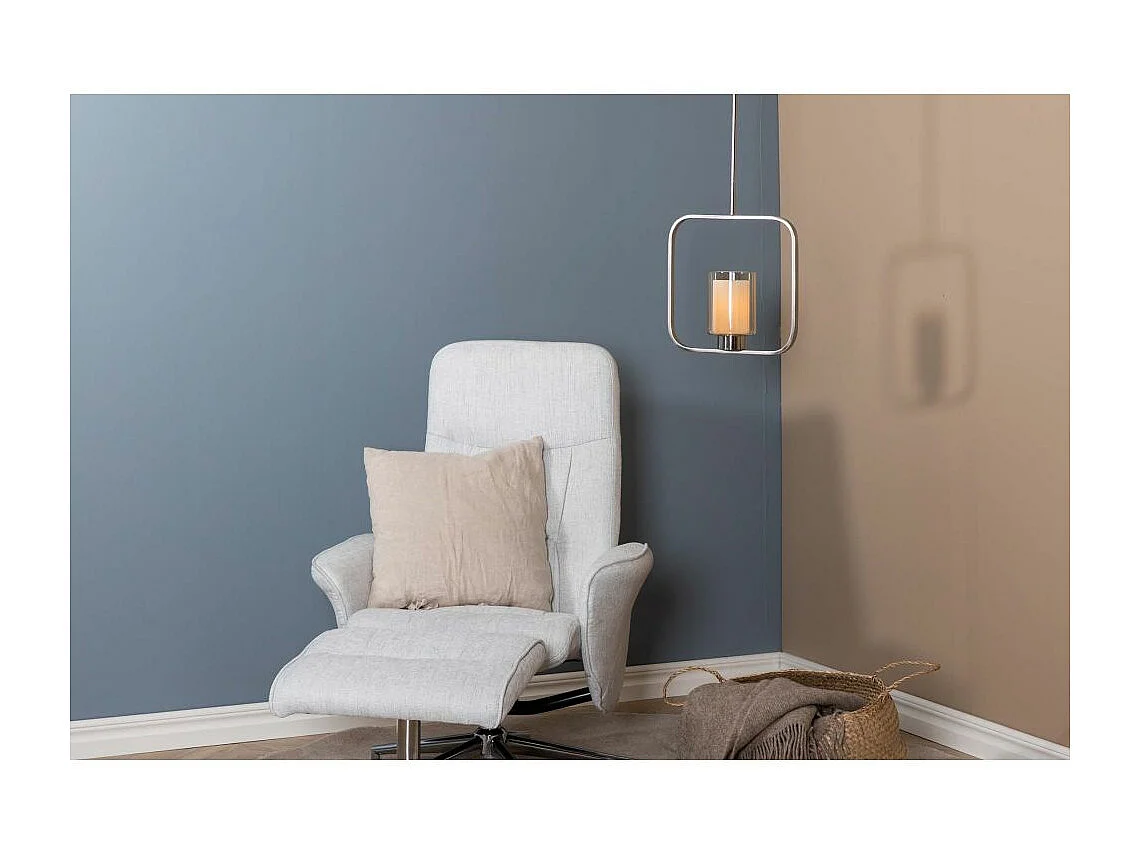 Lampe Suspension Design "Aludra" 34cm Argent