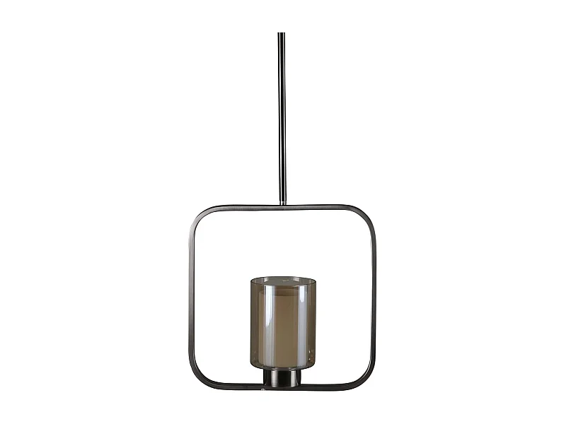 Lampe Suspension Design "Aludra" 34cm Argent
