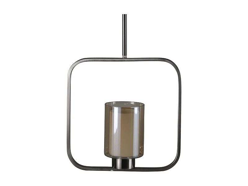 Lampe Suspension Design "Aludra" 34cm Argent