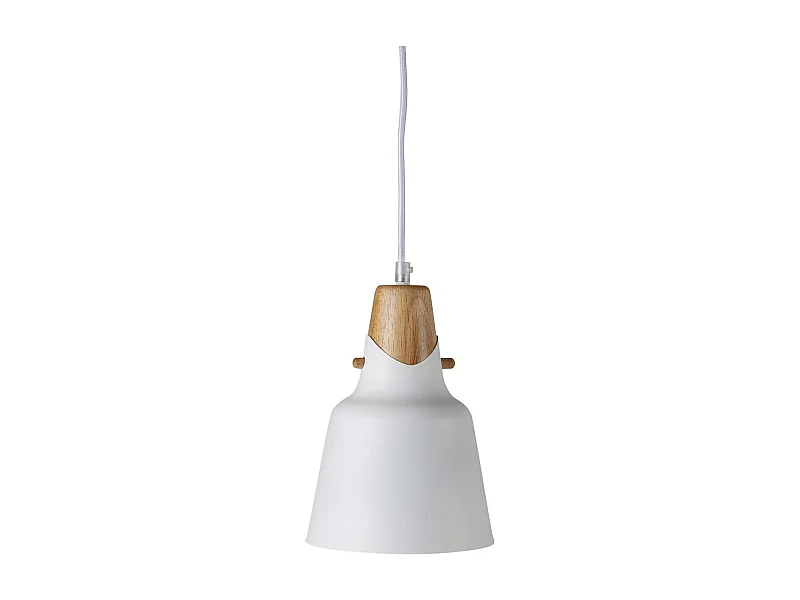 Rigel verlichting hanglamp Ø16cm aluminum wit, hout.