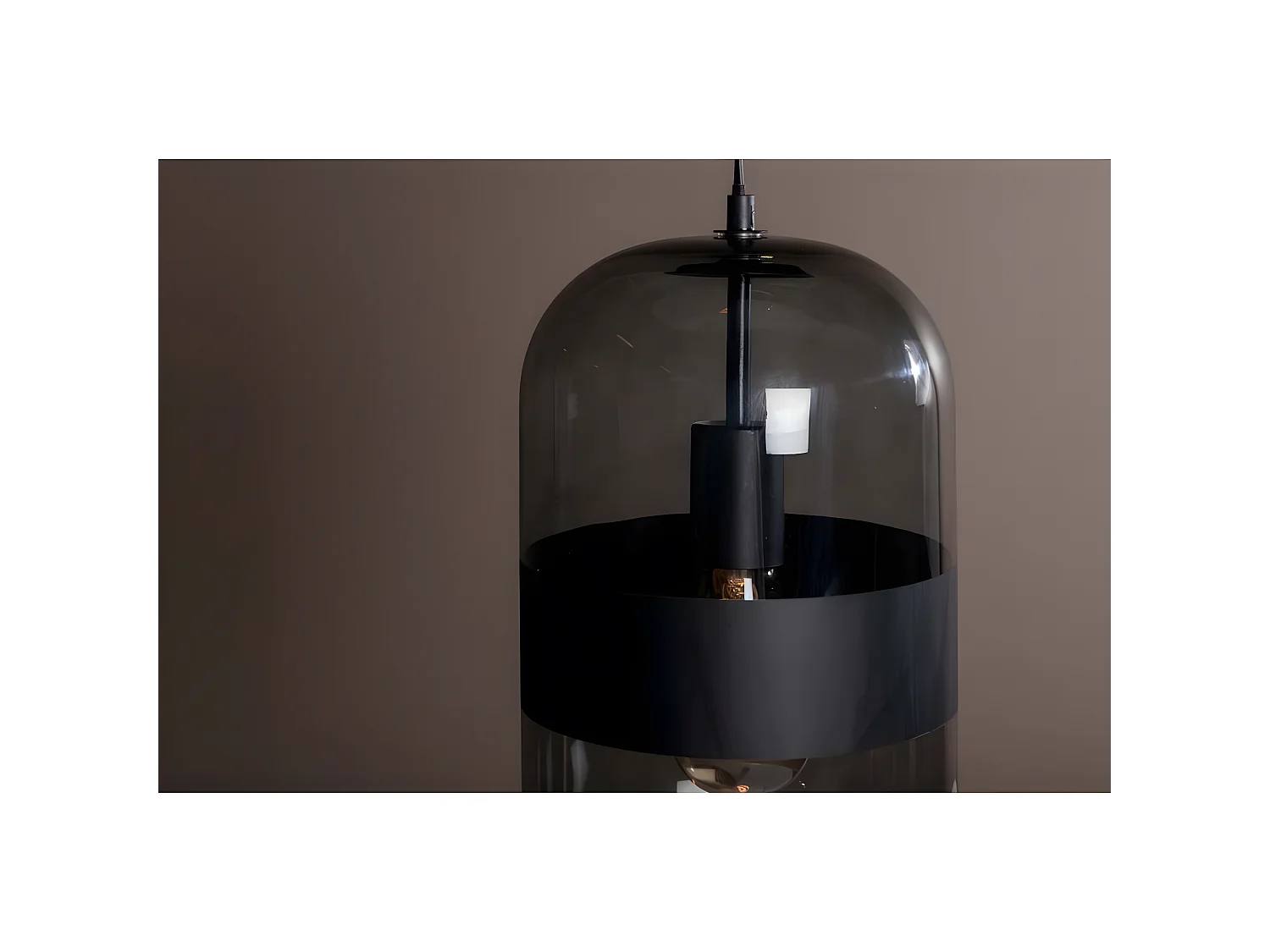 Dropp verlichting hanglamp 20x20x120cm glas zwart.