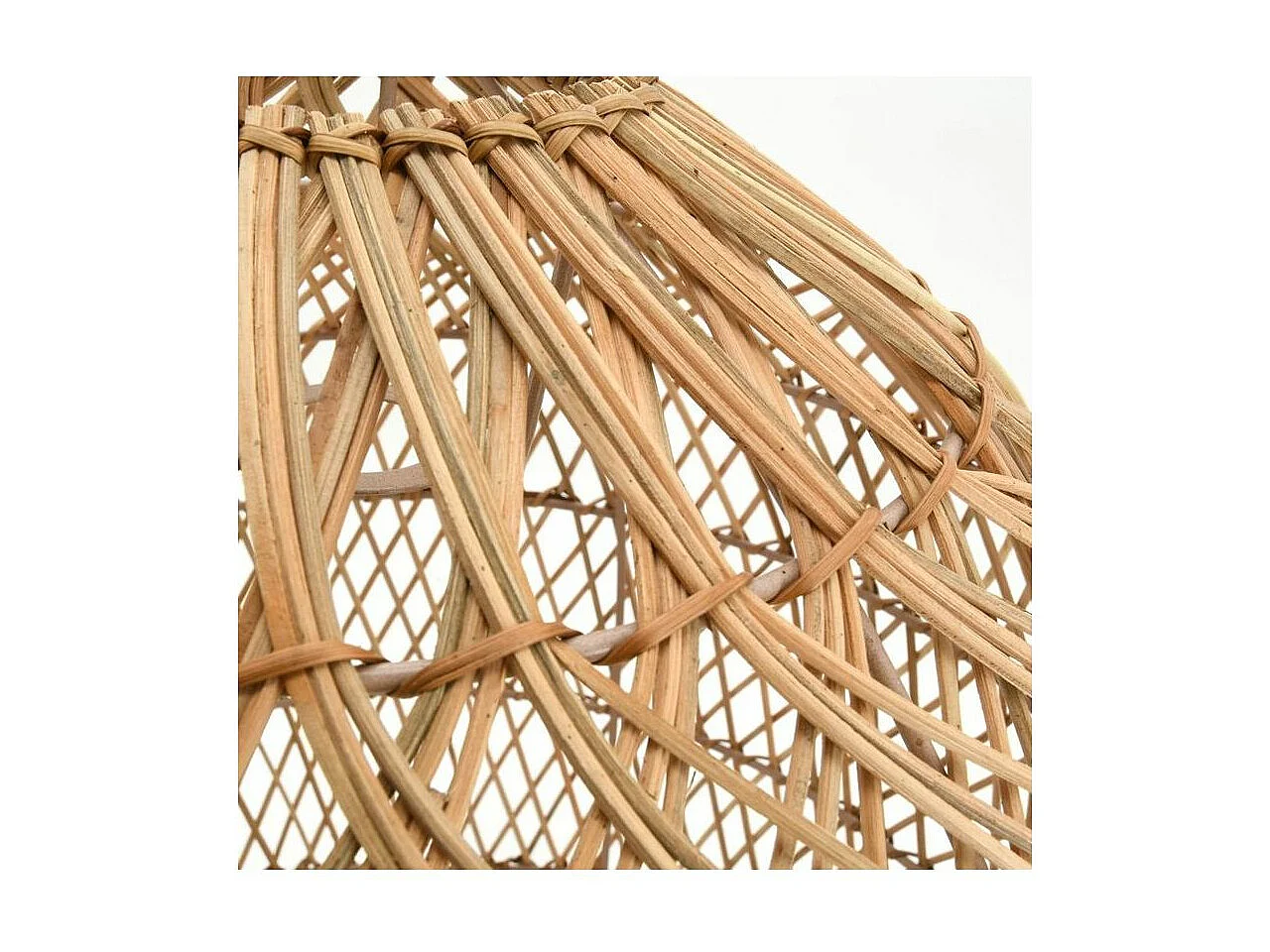 Abat-jour nasse seul en rotin naturel