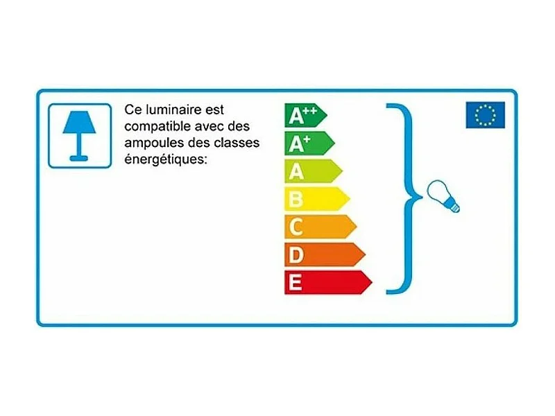 Grande suspension en métal mat
