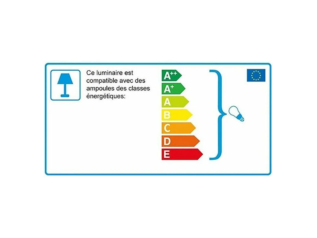 Grande suspension en métal mat