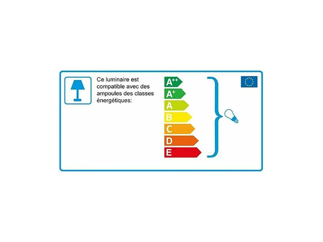 Grande suspension en métal mat